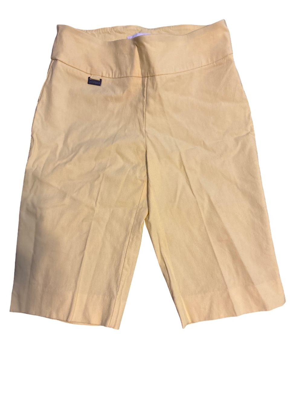 Peck & Peck Pale Yellow Women’s Bermuda Shorts